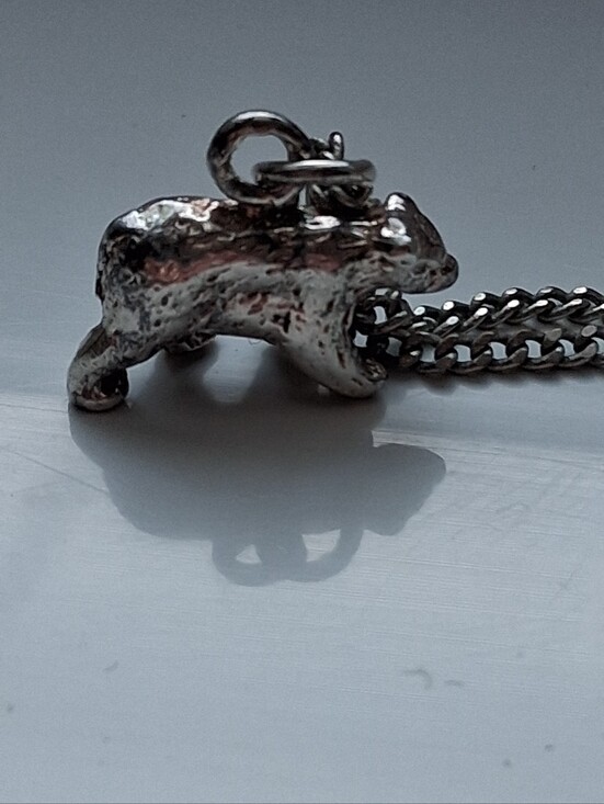 Jewelry - Sterling Silver Grizzly Bear Charm - Nature Jewelry Spirit Animal Totem